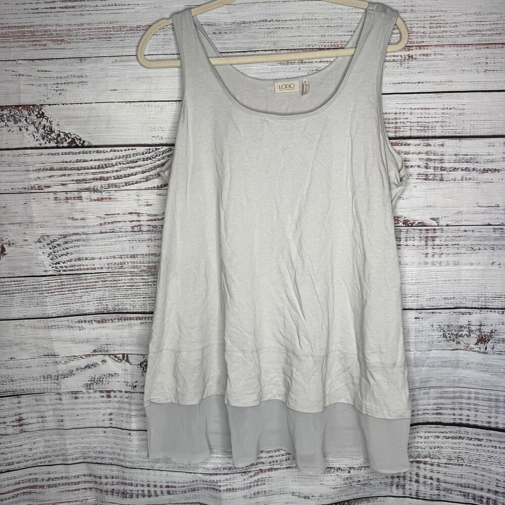 Logo Lori Goldstein Layering Tank Tp Sleeveless 1X